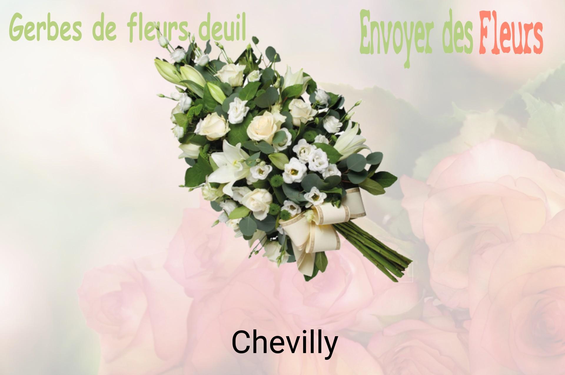 Gerbe de fleurs de deuil livrée à Chevilly